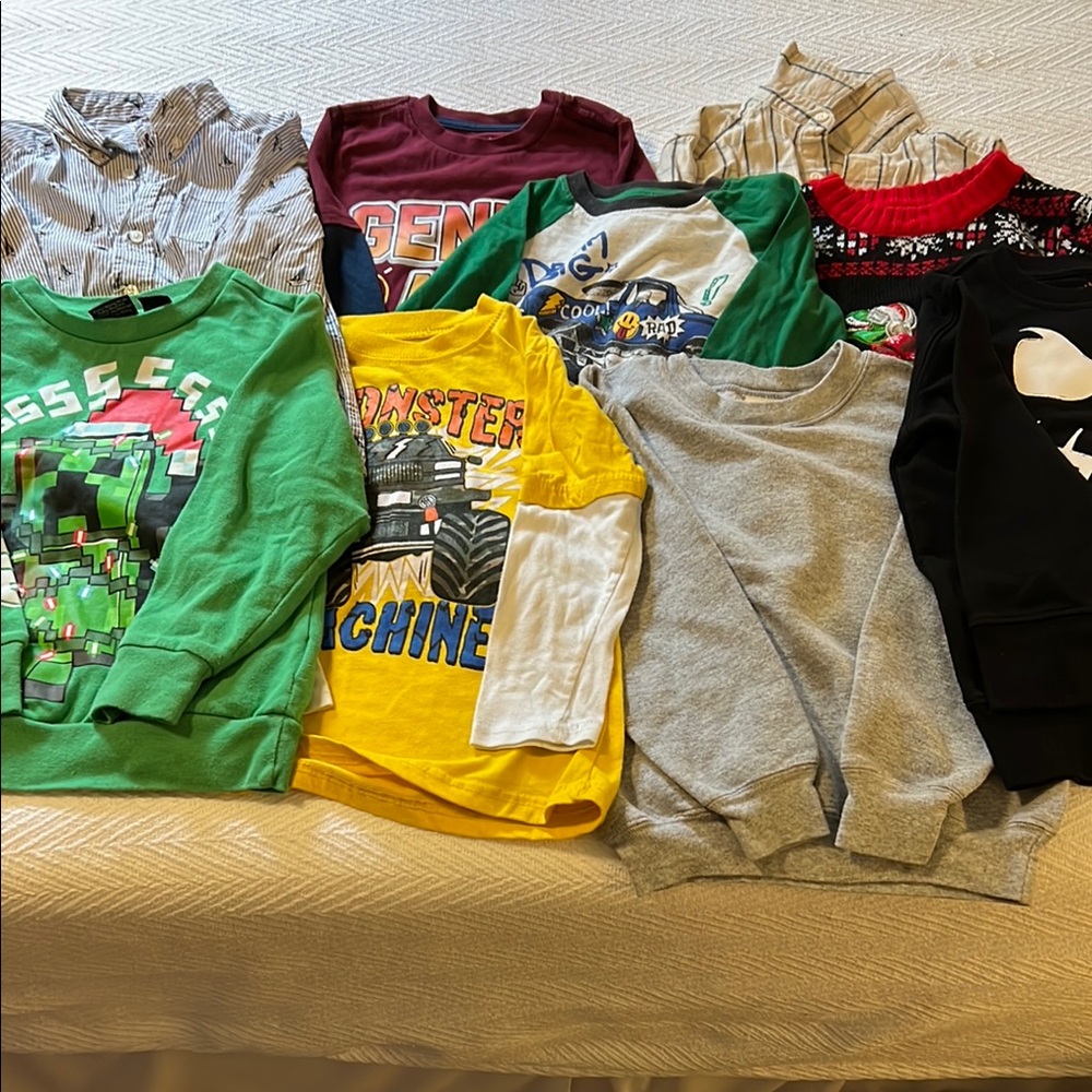 Lot of Boys Long sleeve tops size XS / 4 - 5